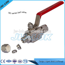 2014 válvula de bola de la acción de la barra del tubo del ss316 de la venta caliente en China